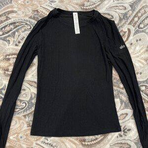 ALO Ribbed Sea Coast Long Sleeve Small
